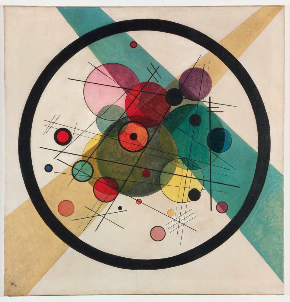 Cirkler i en cirkel, 1923. af Wassily Kandinsky