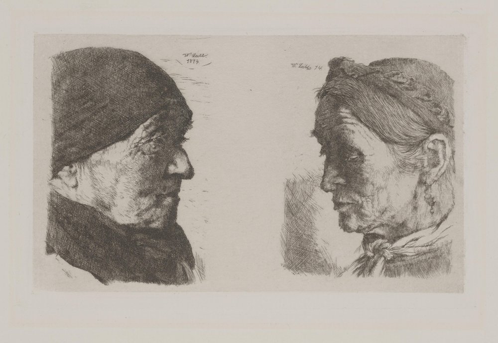 Et Bondepar af Wilhelm Maria Hubertus Leibl