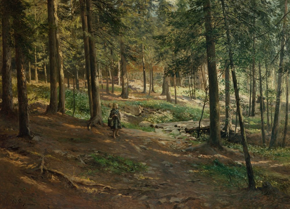 Skovlandskab af Wilhelm Peters
