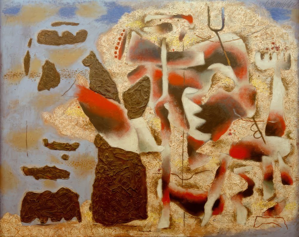 Atlantis af Willi Baumeister