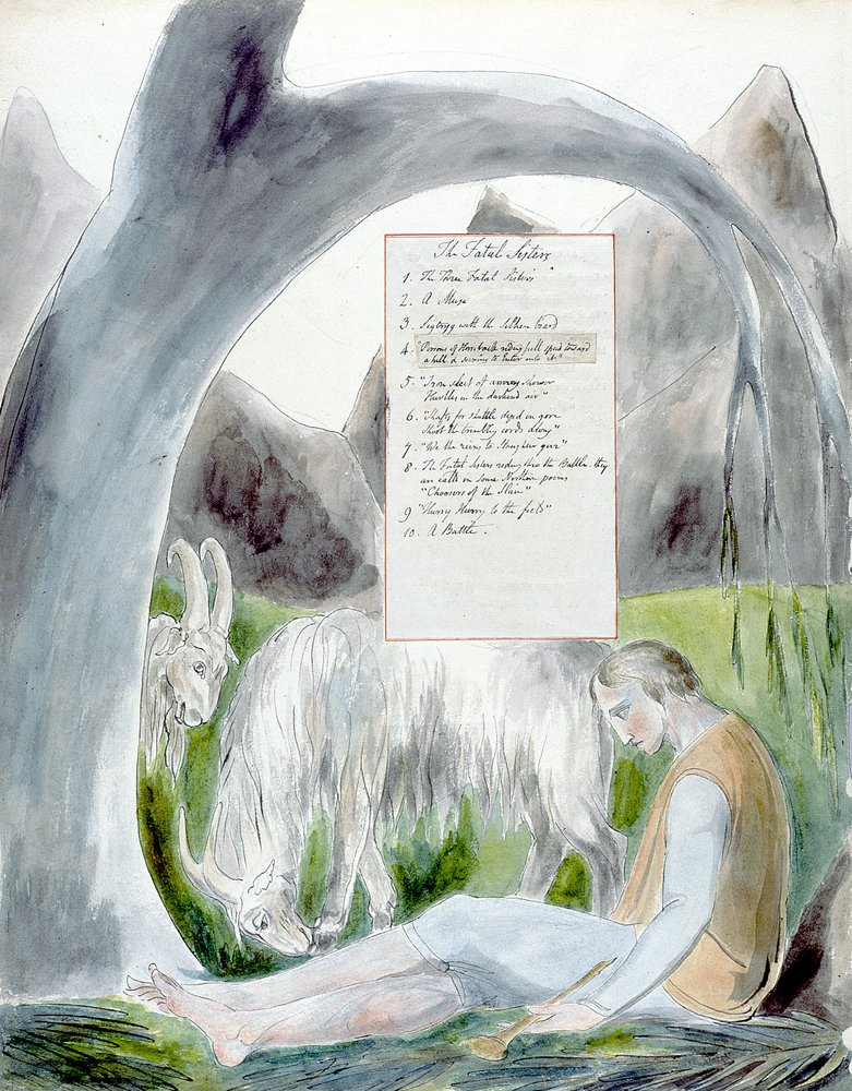 Thomas Greys digte, Design 66 The Bard 14 af William Blake