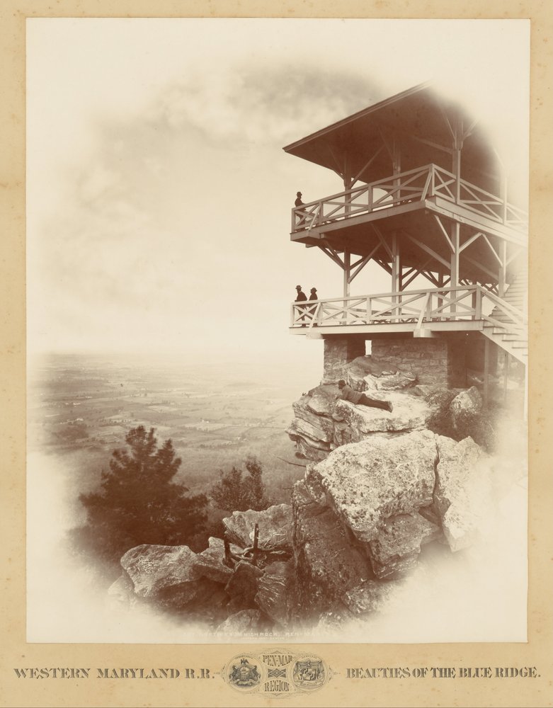 Nord fra High Rock, Pen-Mar af William Henry Jackson