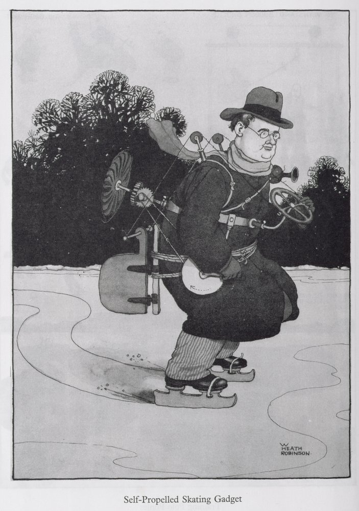Selvkørende skøjtegadget, illustration fra 