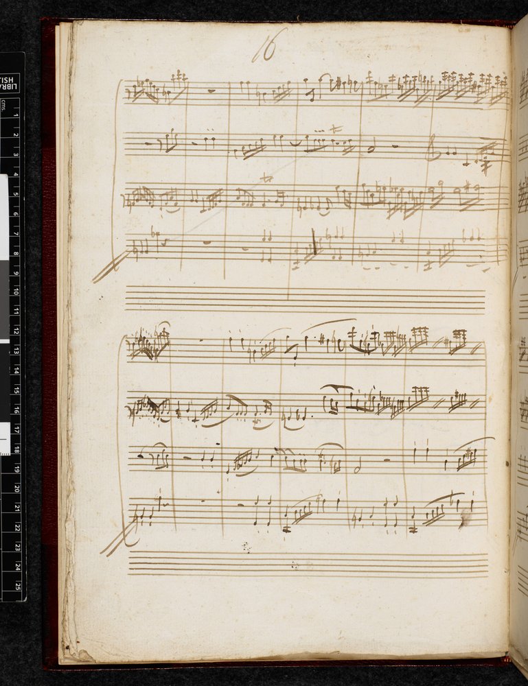 Adagio og fuga i c-mol, K. 546, Add. 28996, f.10v af Wolfgang Amadeus Mozart