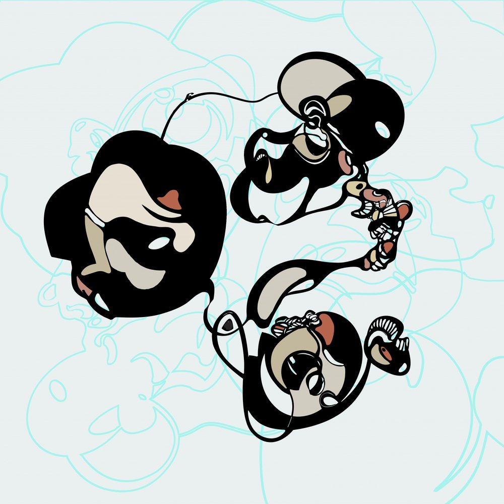 Abstrakte, flydende former af Alejandra Winkhaus