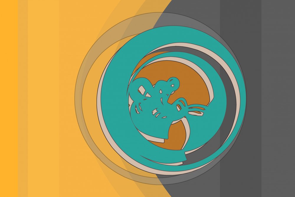 Dynamisk blågrøn hvirvel af Alejandra Winkhaus