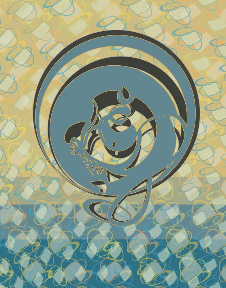 Den elegante blå drage af Alejandra Winkhaus