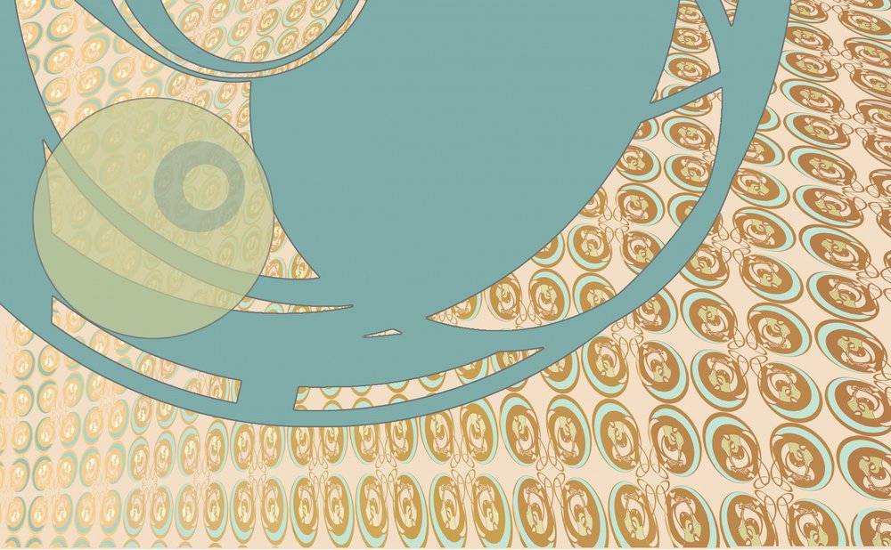 Flydende geometriske kurver af Alejandra Winkhaus