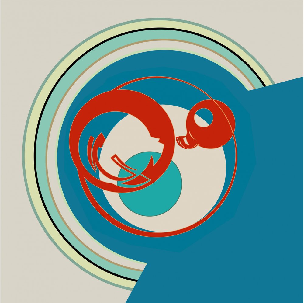 Moderne geometriske hvirvler af Alejandra Winkhaus