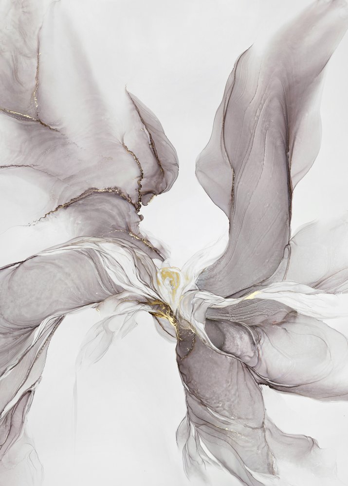 Æterisk grå-guld-strøm af Alevtina Shelest