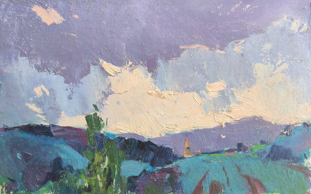 Dramatisk bjerghimmel af Alexander Shandor