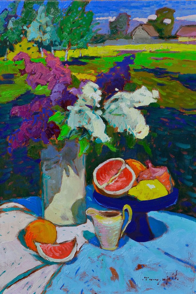 Haveblomster og citrusfrugter af Alexander Shandor