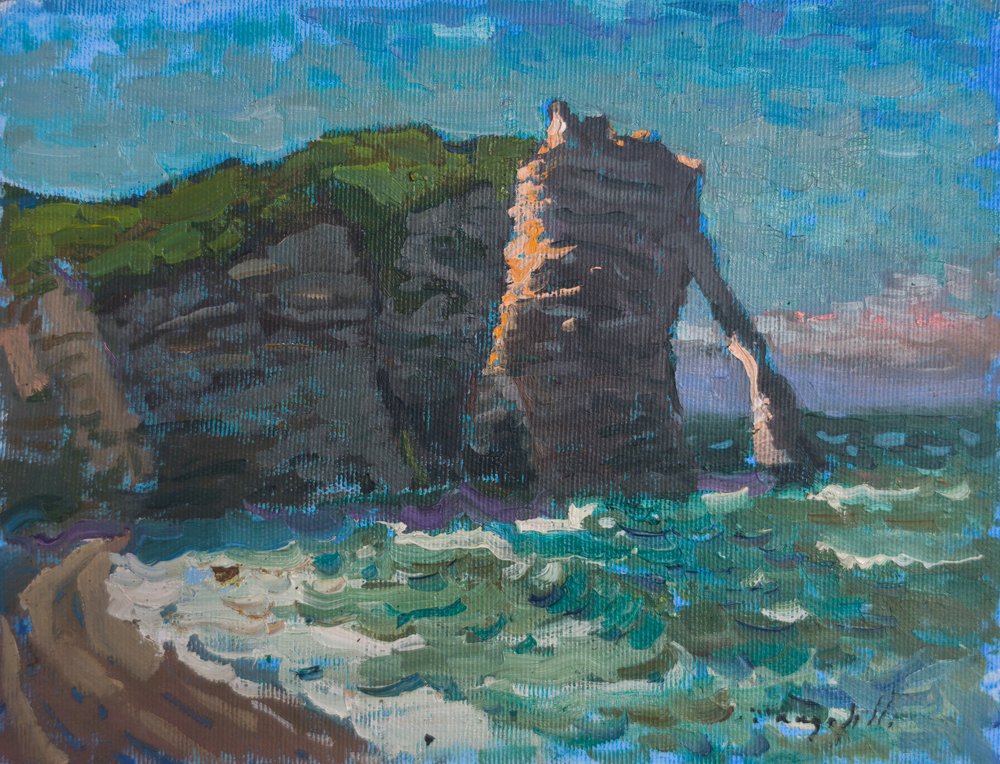 Normandiet, Étretat, Studie 2 af Alexander Shandor