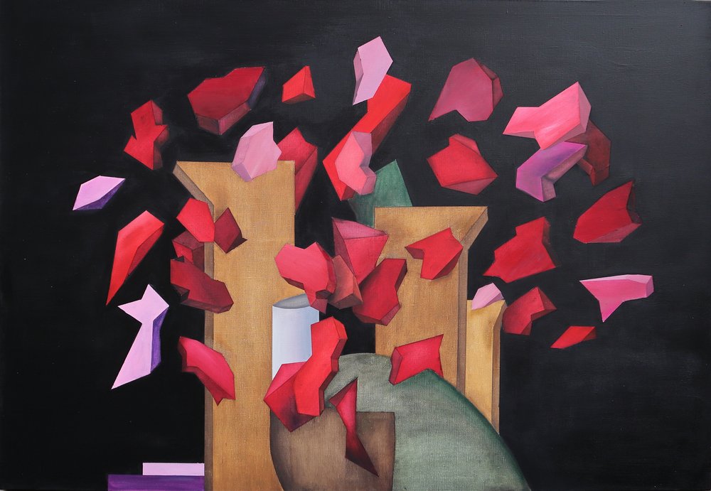 Abstrakte geometriske fragmenter af Alexander Trifonov