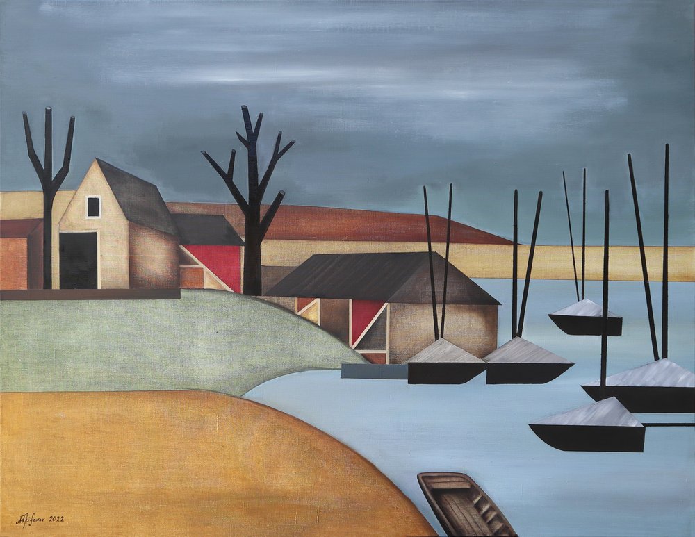 Den fredelige landsbyhavn af Alexander Trifonov