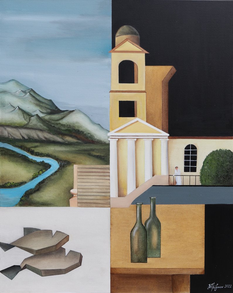 Surrealistisk opdelt komposition af Alexander Trifonov