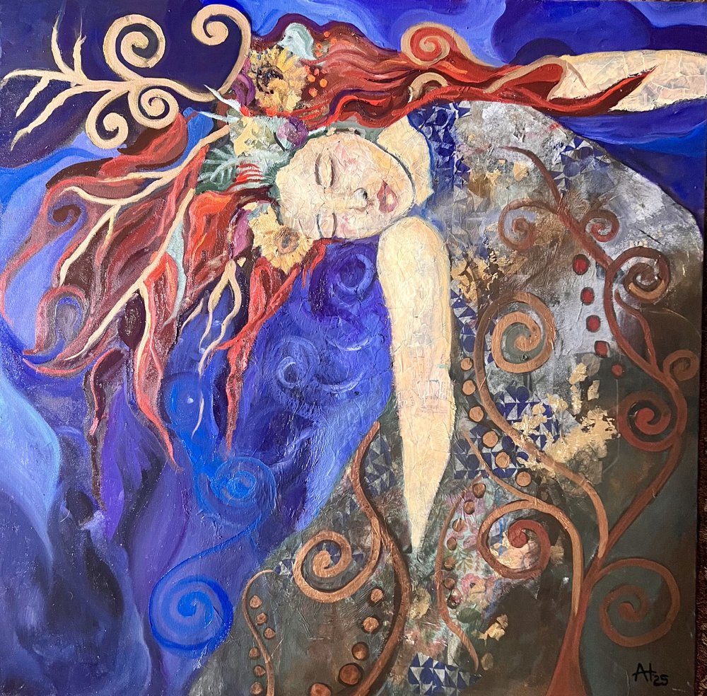 Fredfyldt blomsterdrøm af Alexandra Higgins