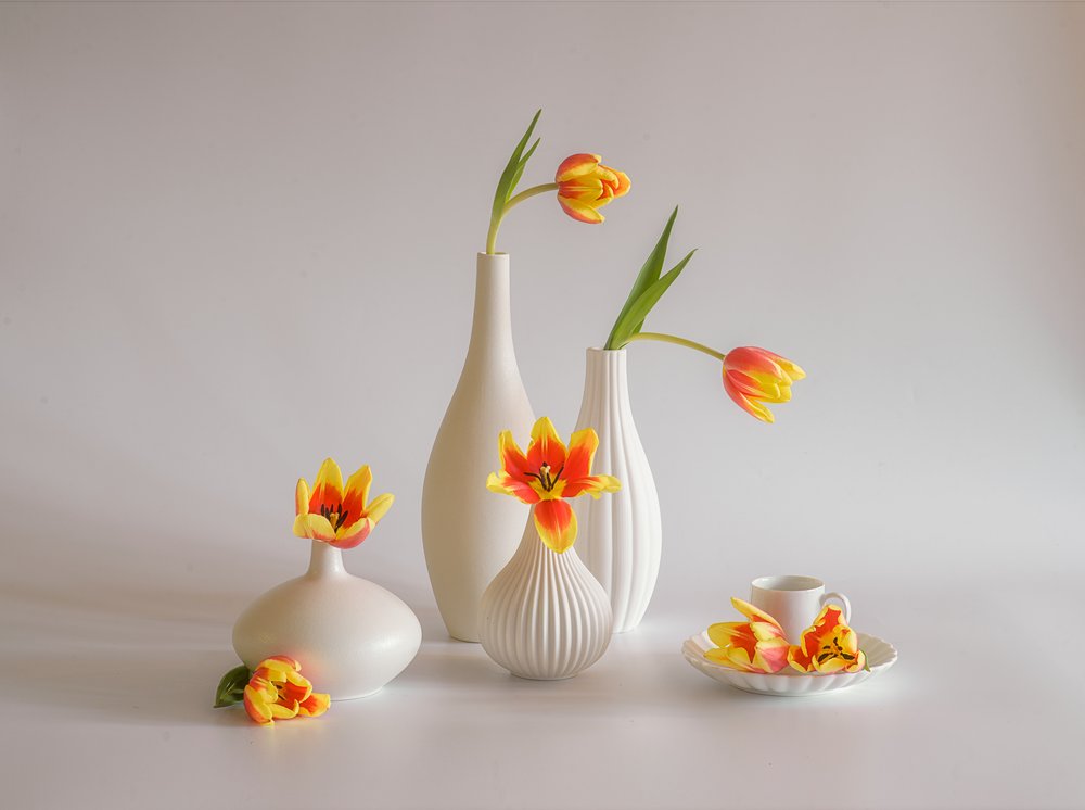 Lyst tulipan-stilleben af Alice Sheng