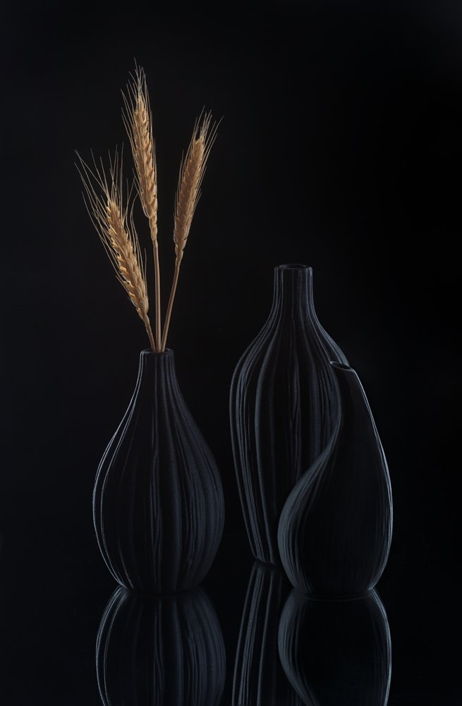 Elegant mørkt stilleben af Alice Sheng