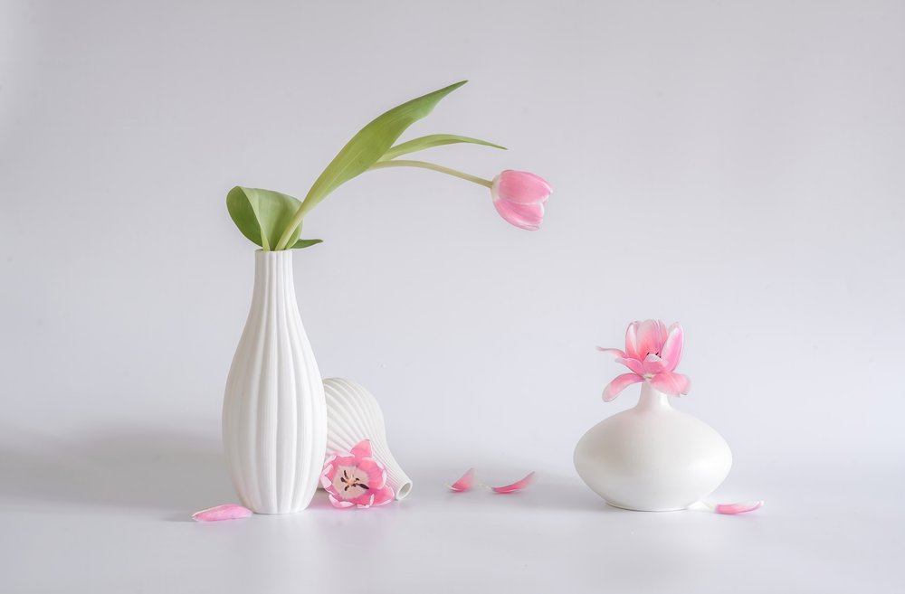 Soft Pink Tulip Arrangement af Alice Sheng