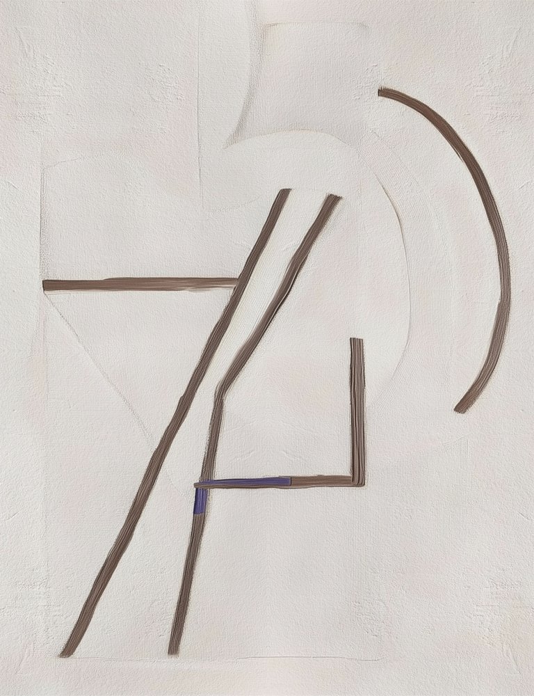 Abstrakt geometrisk komposition af Alma