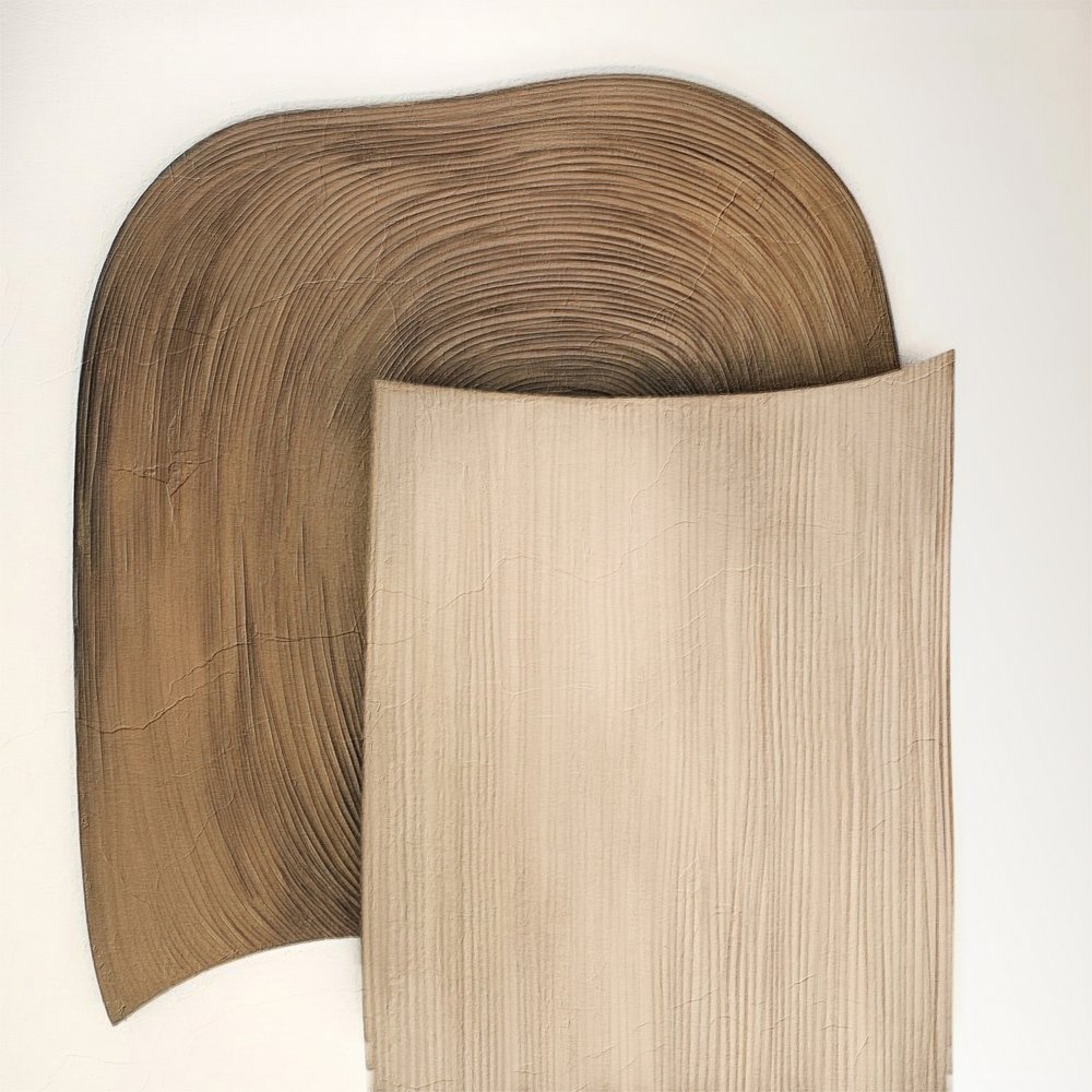 Abstrakte lagdelte former af Alma