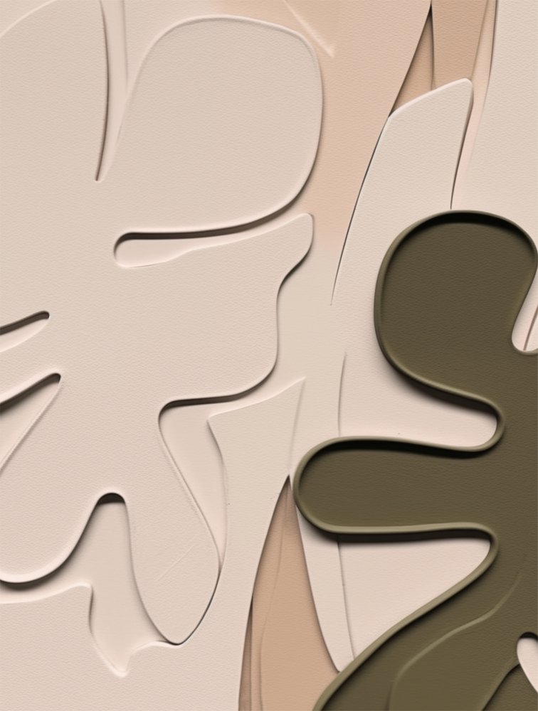 Abstrakte organiske blade af Alma