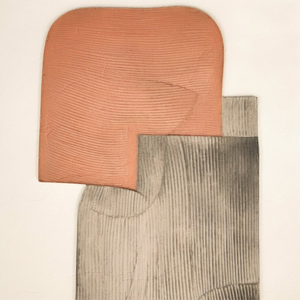 Abstrakte ribbede former af Alma