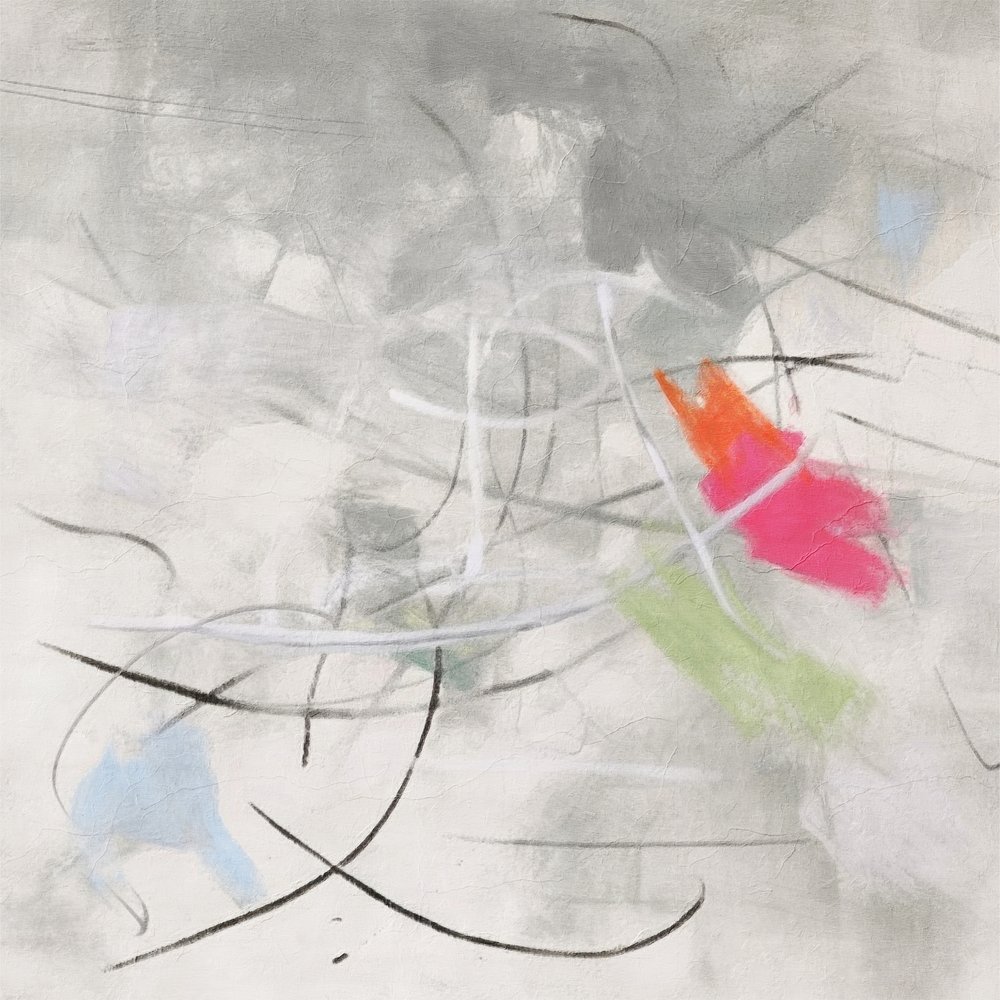 Farverigt abstrakt flow af Alma