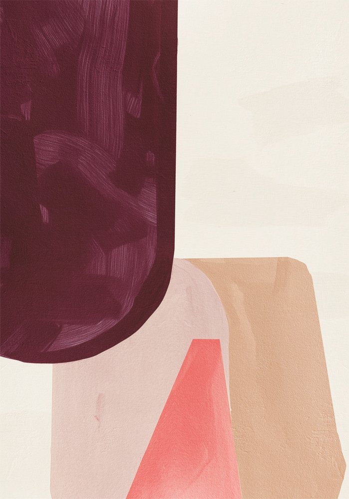 Buede abstrakte former af Alma