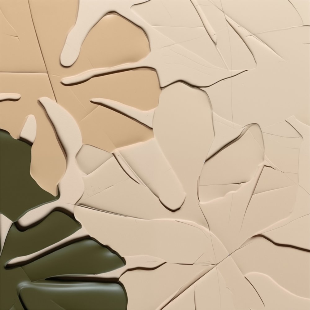 Flydende former med blød struktur af Alma