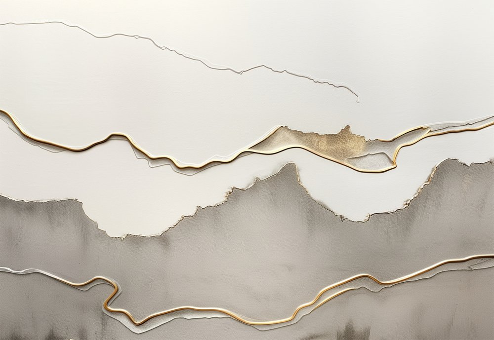 Landskab i gyldne nuancer af Alma