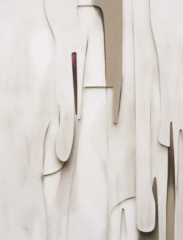 Abstrakte former i lag af Alma