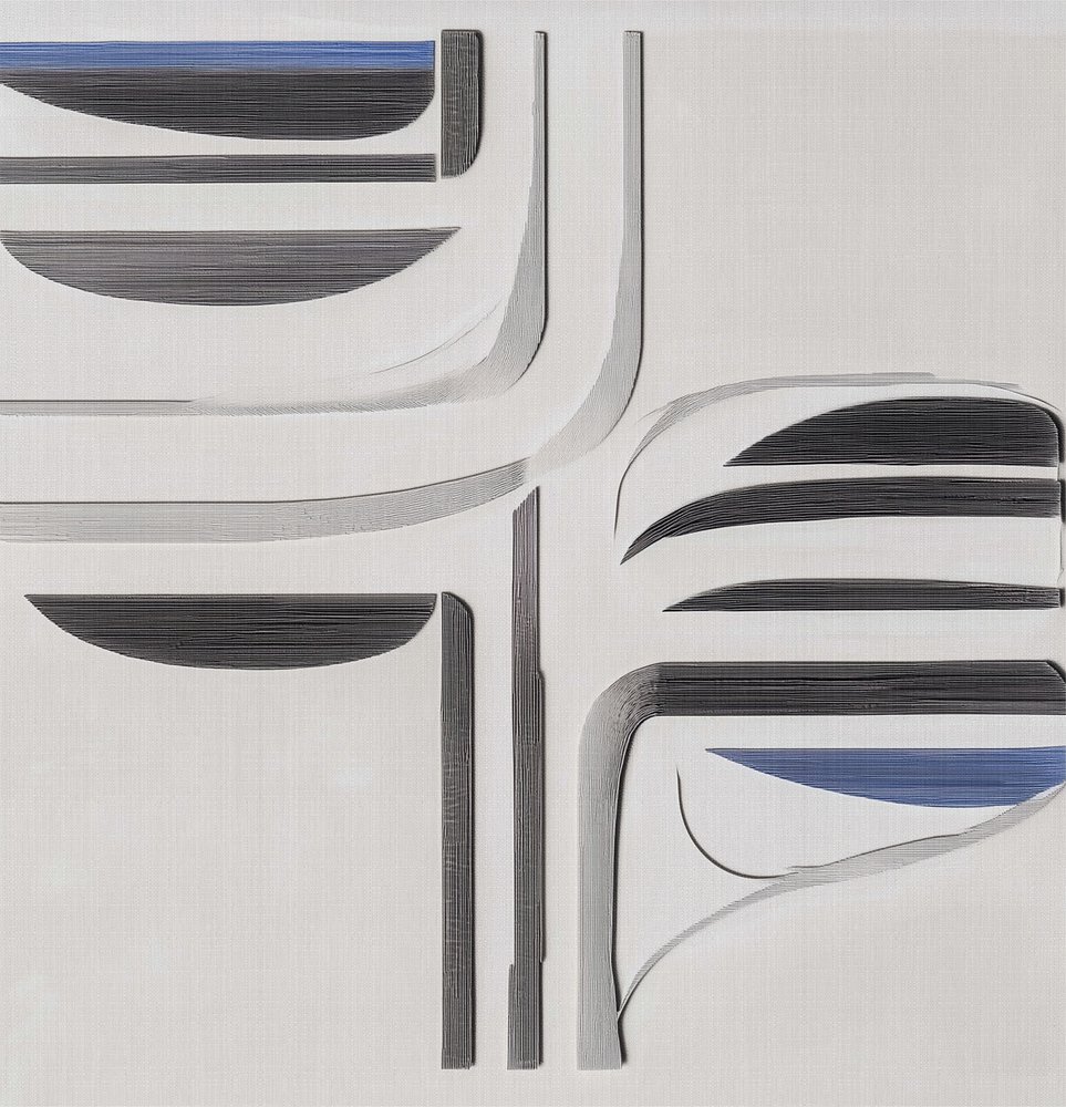 Moderne blågrå strøm af Alma