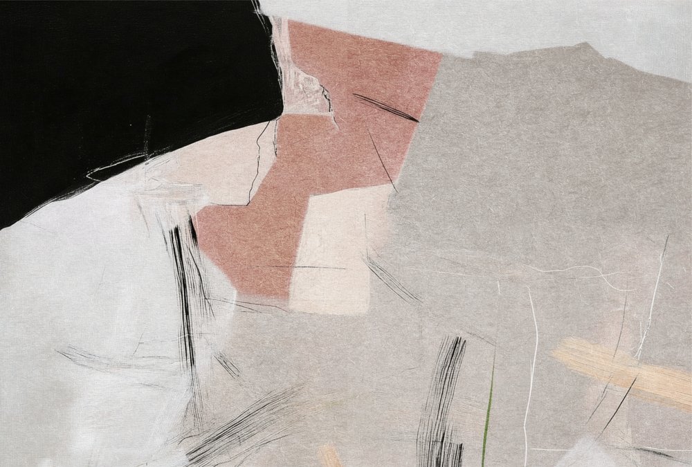 Afdæmpet abstrakt komposition af Alma