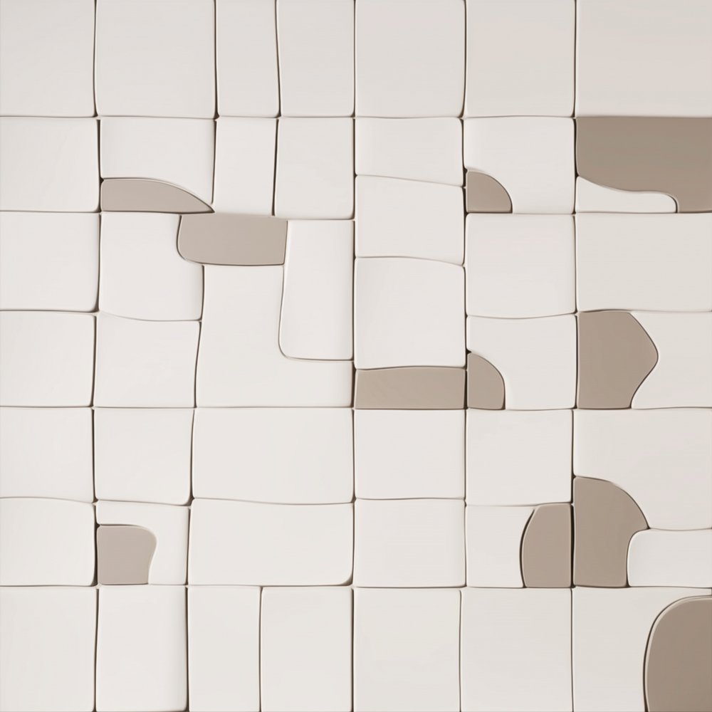 Neutralt geometrisk relief af Alma