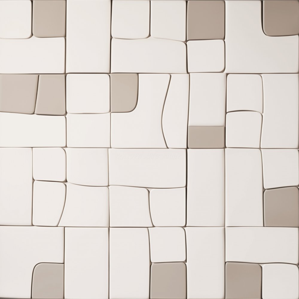 Organisk abstrakt gitter af Alma