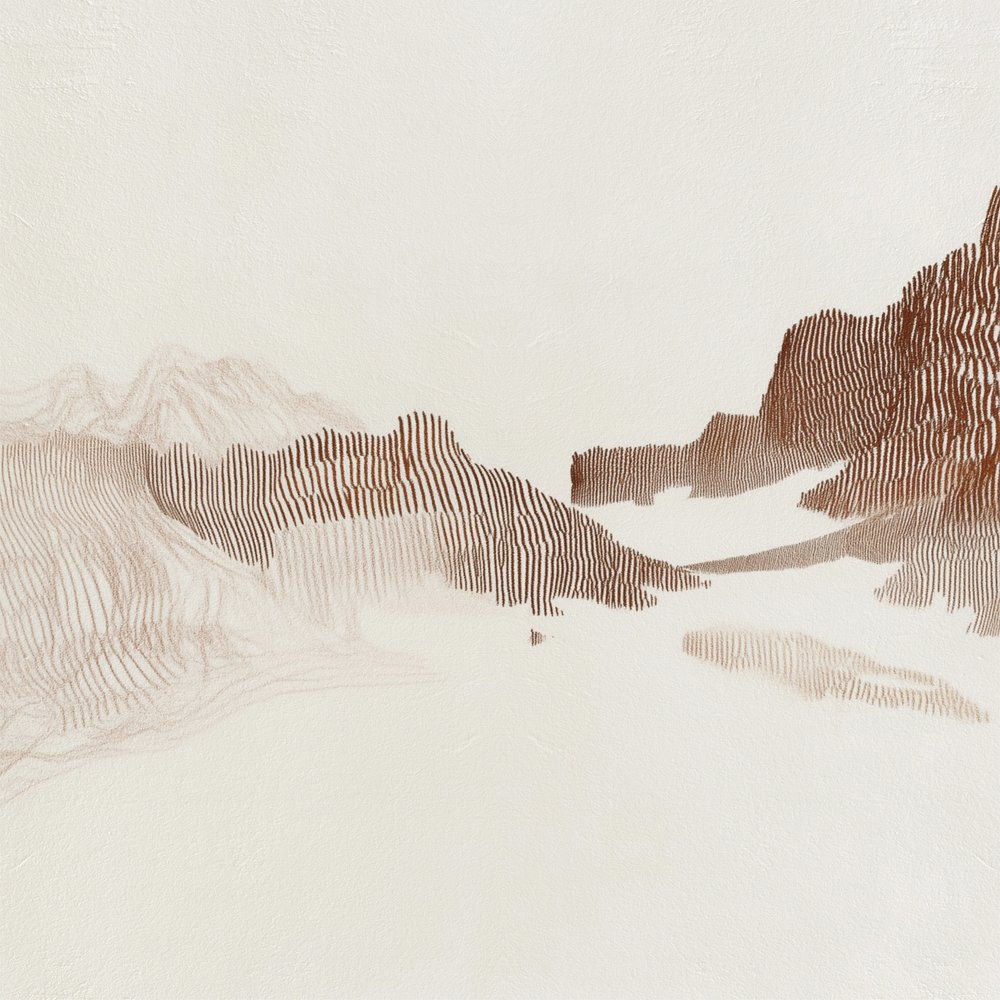 Fredfyldte bjerglinjer af Alma