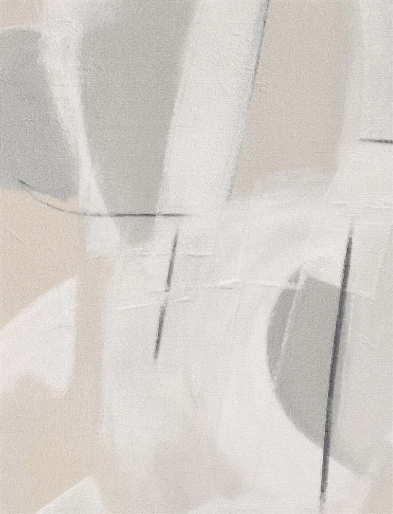 Subtil ro – abstrakt af Alma