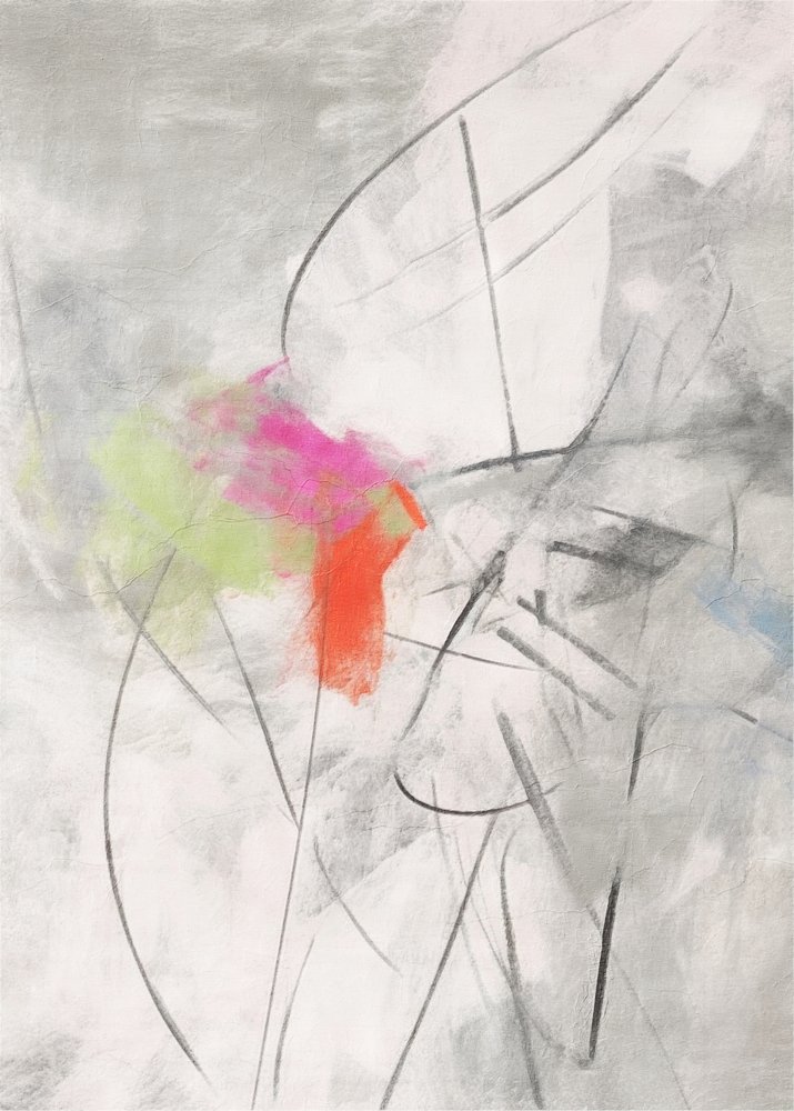 Livlige abstrakte penselstrøg af Alma