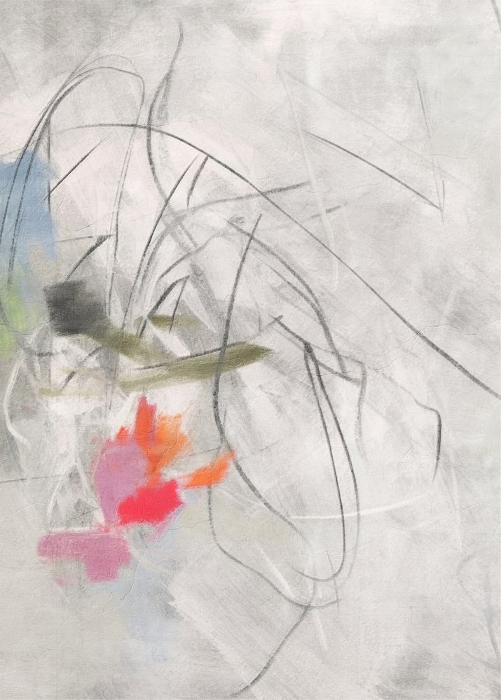 Livlige abstrakte penselstrøg af Alma