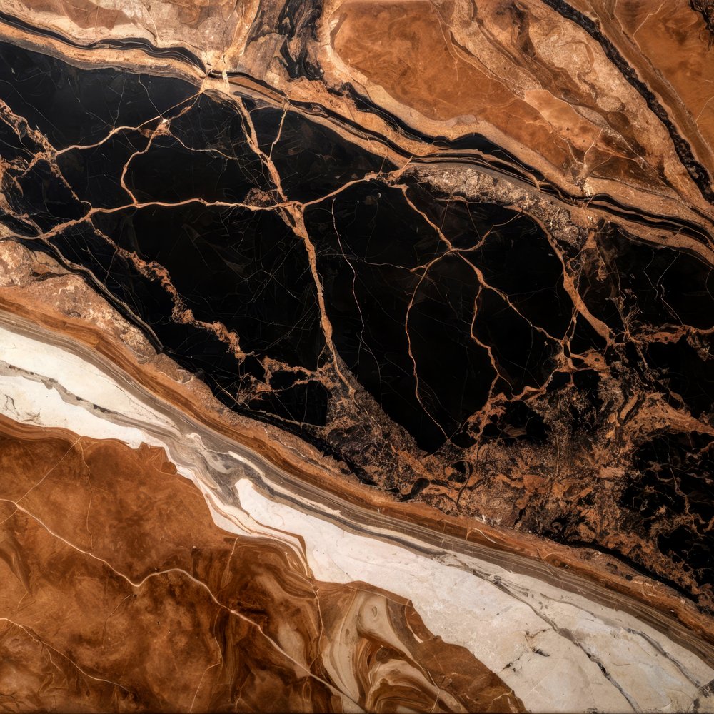 Black Gold Marble Flow af Alpenglow Workshop