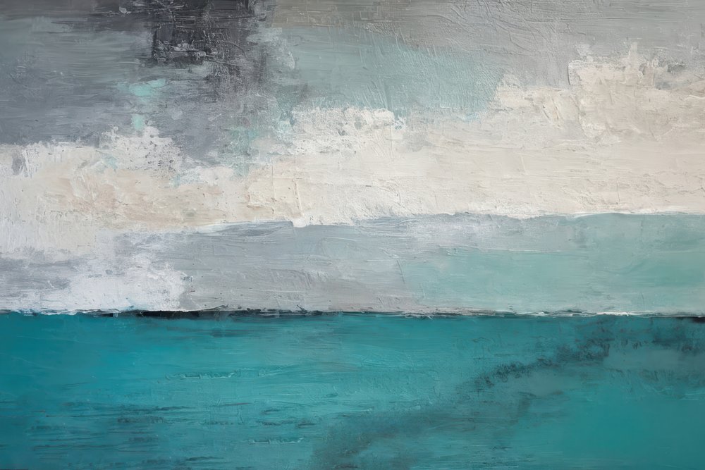 Teal Ocean Horizon af Alpenglow Workshop