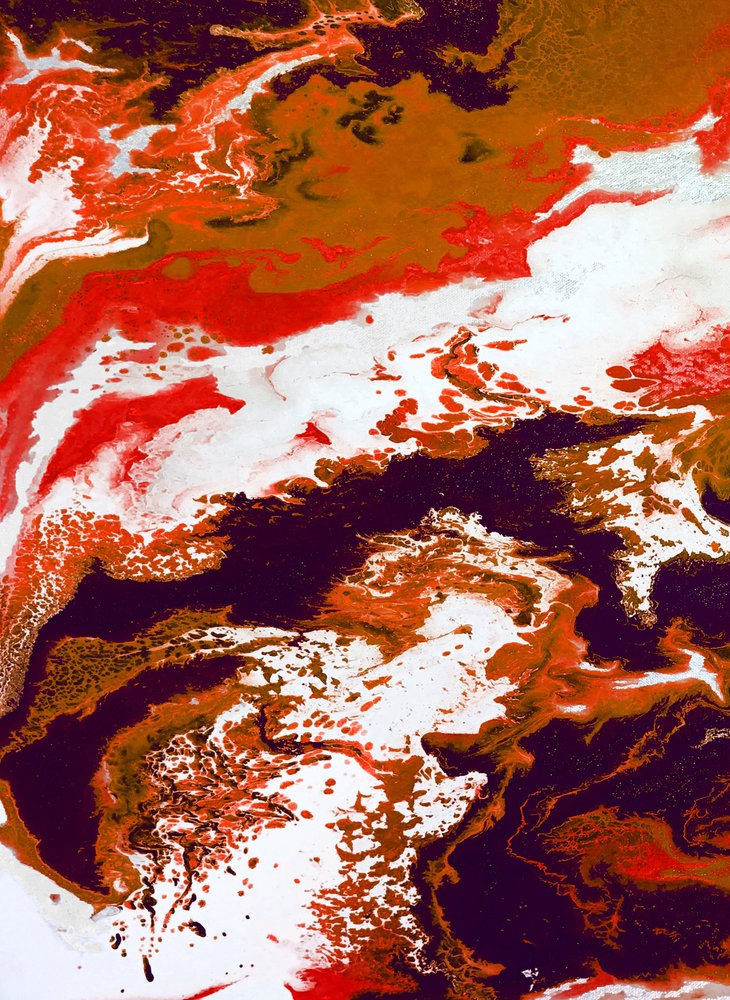 Abstrakt lavastrøm af Alyson Storms