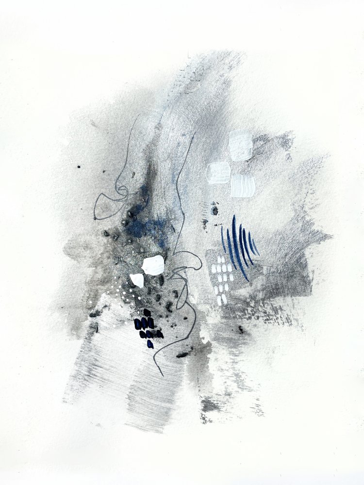 Abstrakt monokrom strømning af Alyson Storms