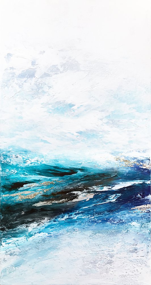 Abstrakt Ocean Blues af Alyson Storms