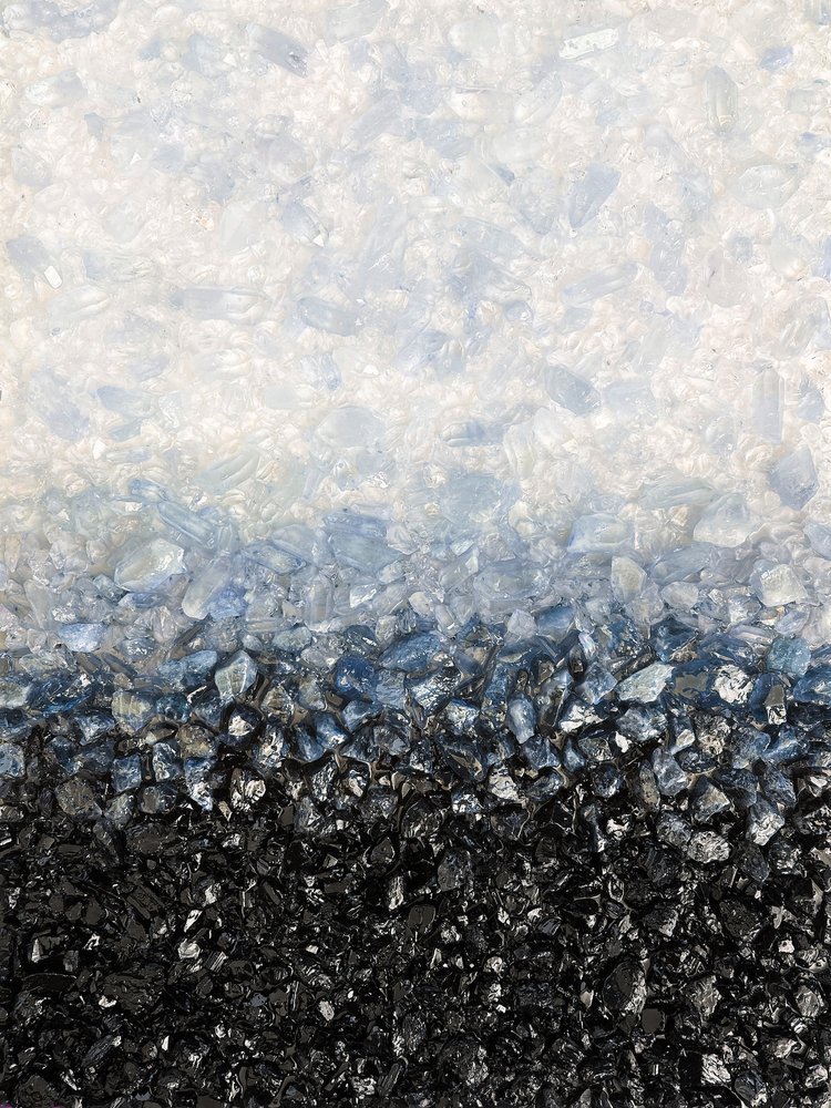 Blå-sort krystalfarveovergang af Alyson Storms