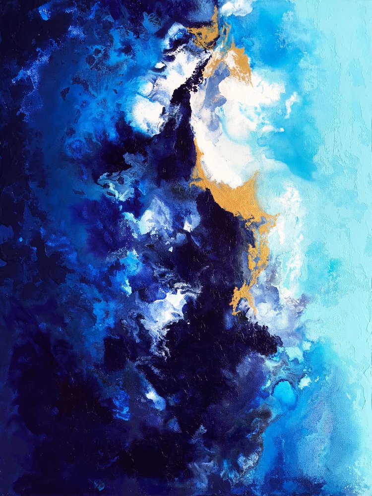 Dybblå guldstrøm af Alyson Storms