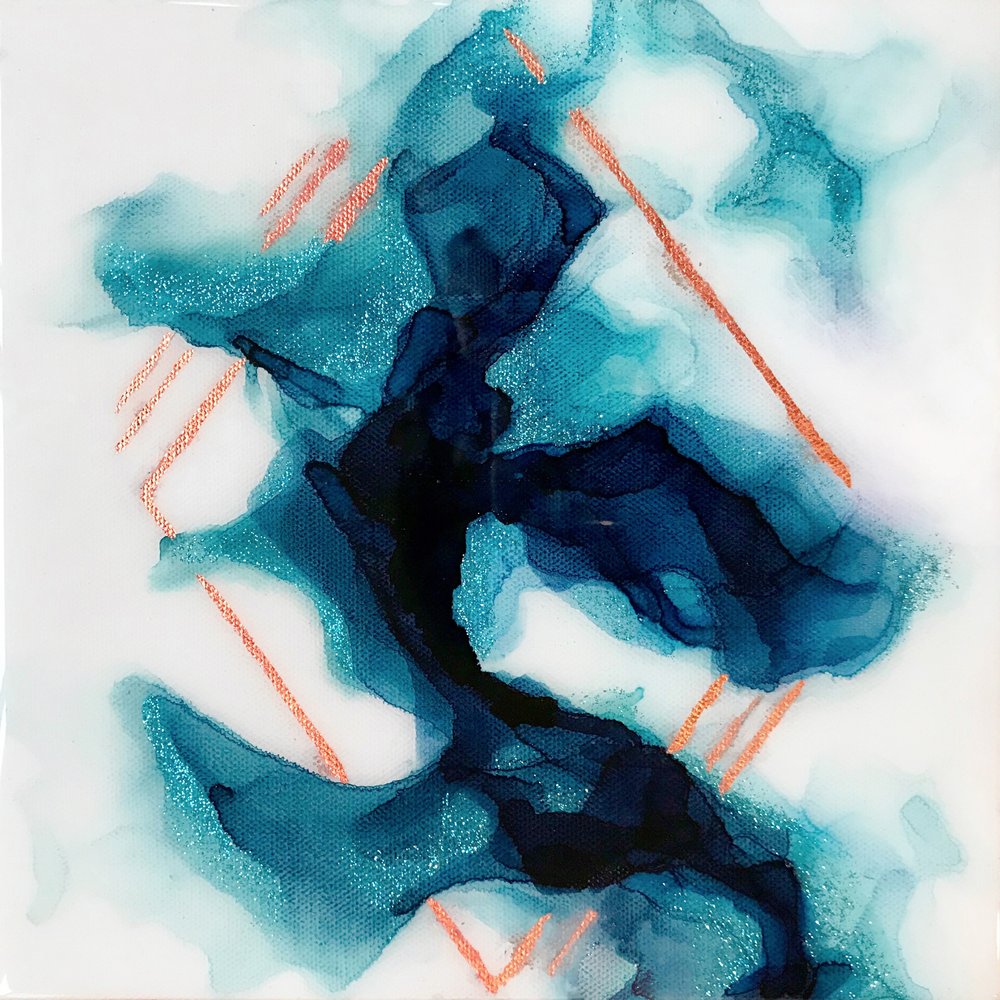 Dyb blågrøn kobberfarve af Alyson Storms