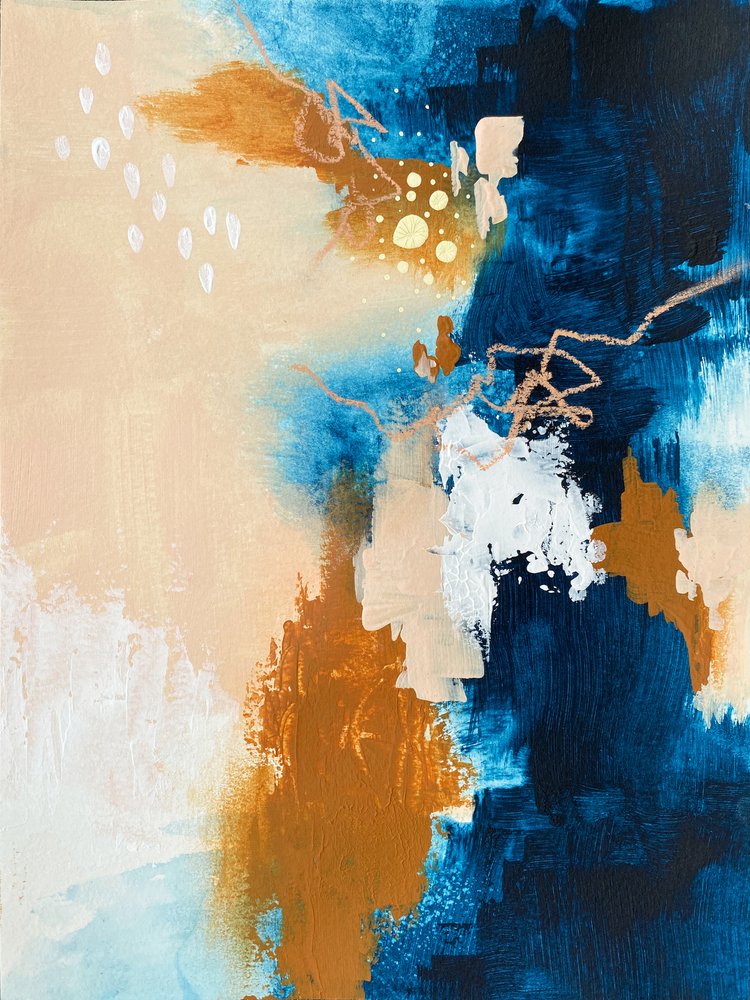Dynamisk Blå Guld af Alyson Storms